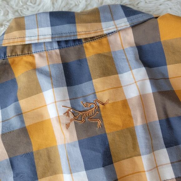 Arcteryx Brohm Button Up Short Sleeve Shirt Men's Plaid Small - Picture 4 of 7